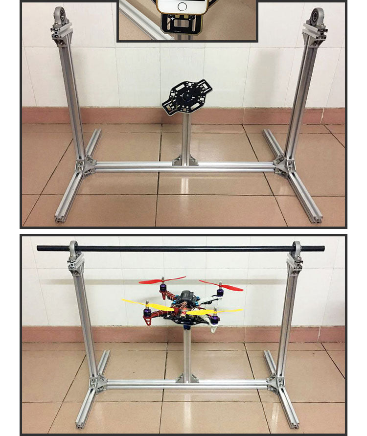 PID tuning and test rig serial parametric aluminum gimbal for Quadcopter UAV multifunctional version